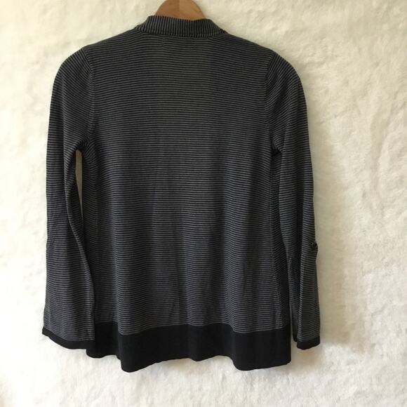 Banana Republic Gray Striped Open Cardigan - Picture 12 of 12